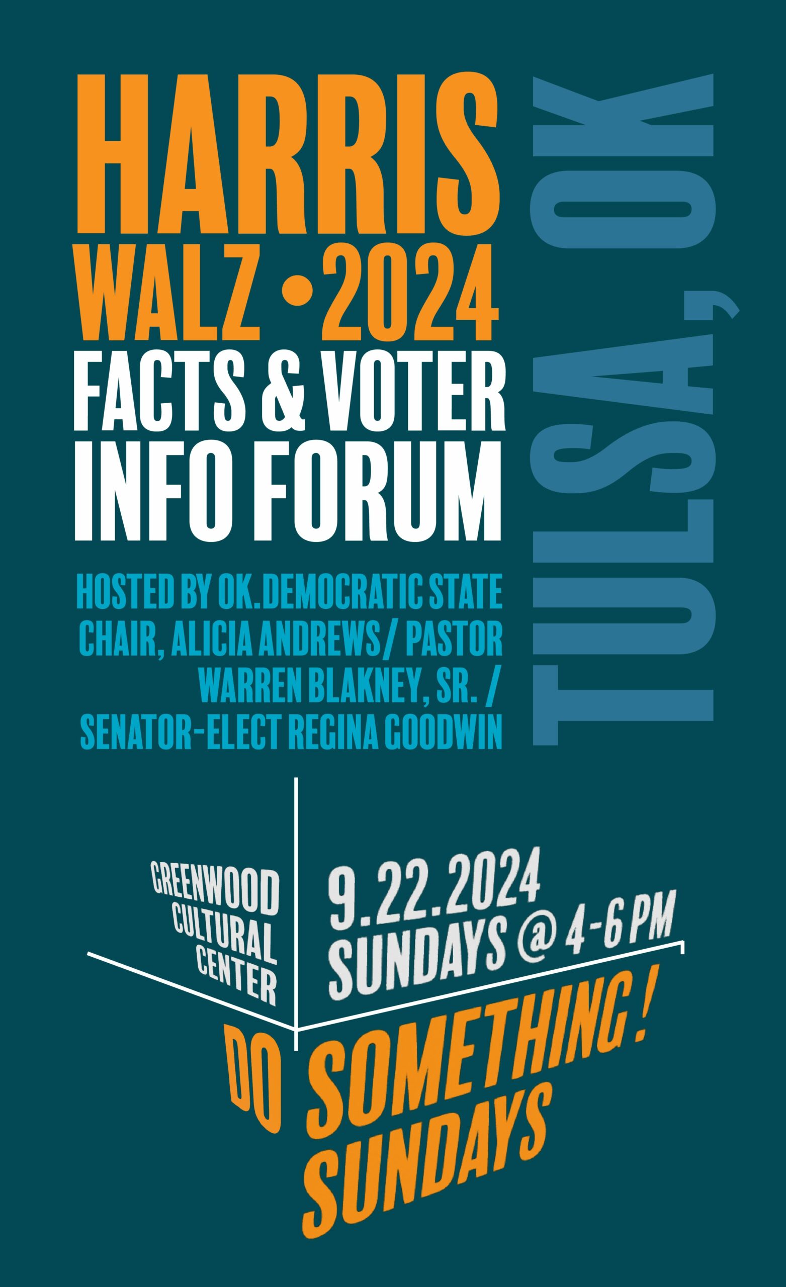 Tulsa, Tulsa Elections, Mayoral Race, Tulsa Mayoral Race, Tulsa Mayor Race, Voter Turnout, Oklahoma Voter Registration, Get Out The Vote, Do Something Sunday, Oklahoma Democrats, Okamala, Okamala Harris, Black Vote, Black Vote Tulsa, Black Vote Oklahoma