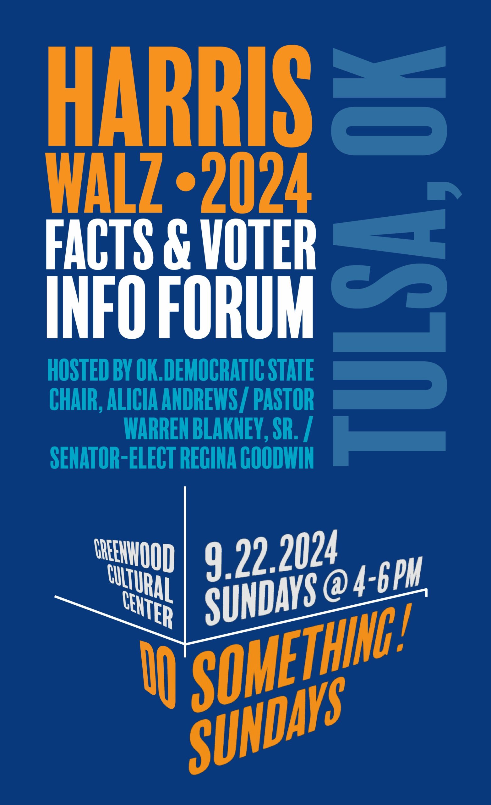 Tulsa, Tulsa Elections, Mayoral Race, Tulsa Mayoral Race, Tulsa Mayor Race, Voter Turnout, Oklahoma Voter Registration, Get Out The Vote, Do Something Sunday, Oklahoma Democrats, Okamala, Okamala Harris, Black Vote, Black Vote Tulsa, Black Vote Oklahoma